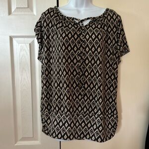 Women’s Size XL AB Studio short sleeve blouse